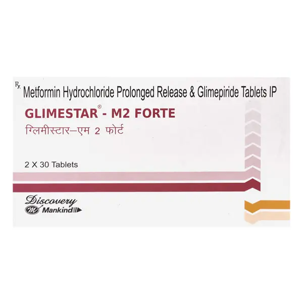 Glimestar M Forte 2mg Tablet 30s