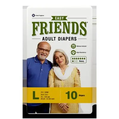 Friends Easy Adult Diapers L 10S