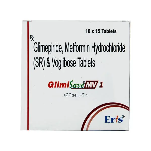 Glimisave MV 1mg Tablet 15s
