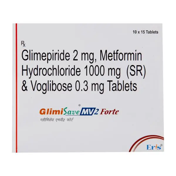 Glimisave MV Forte 2mg Tablet 15s