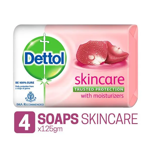 Dettol Soap Skincare 4x125g