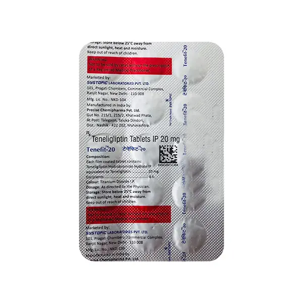 Tenefit 20mg Tablet 15s