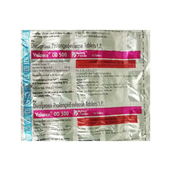 Valance OD 500mg Tablet 15s