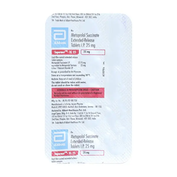Supermet XL Tablet 25mg 15s