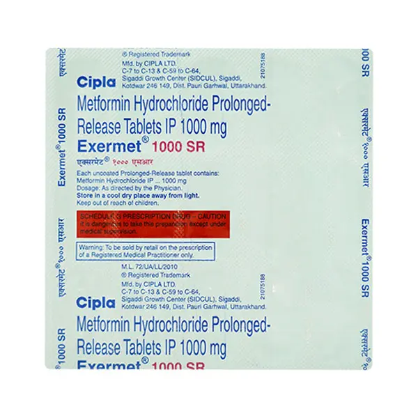 Exermet SR 1000g Tablet 15s