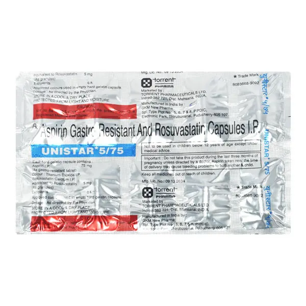 Unistar 5/75mg Capsule 10s