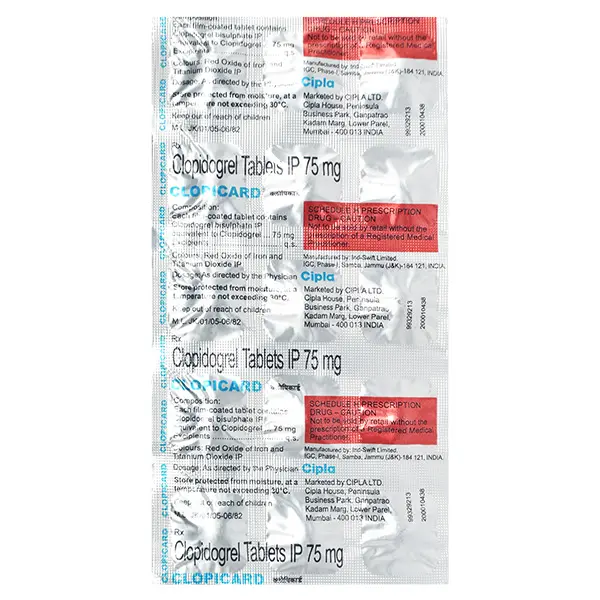 Clopicard 75mg Tablet 15s