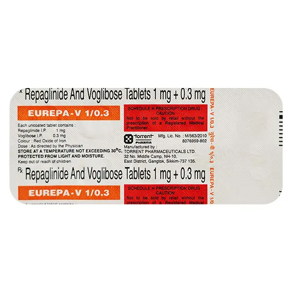 Eurepa V 1/0.3mg Tablet 10s