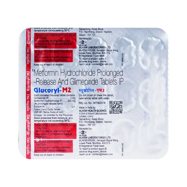 Glucoryl M Tablet 2mg 15s