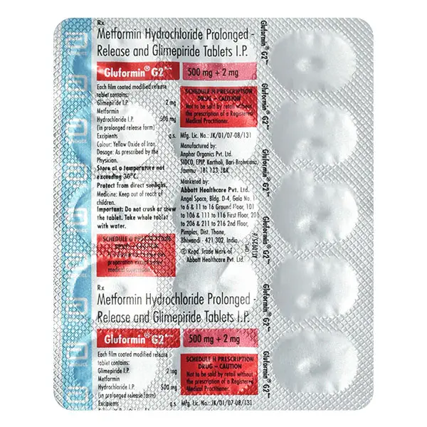 Gluformin G 2mg Tablet 15s