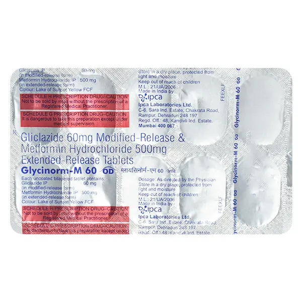 Glycinorm M OD 60mg Tablet 10s