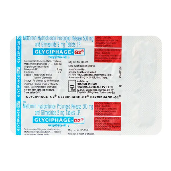 Glyciphage G 2mg Tablet
