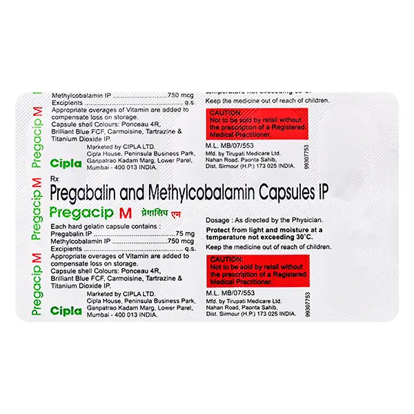 Pregacip M 75mg Tablet 10s