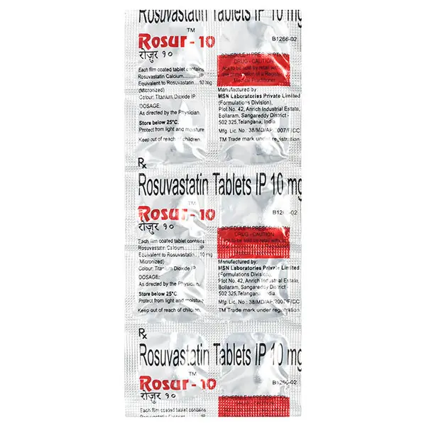 Rosur 10mg Tablet 10s