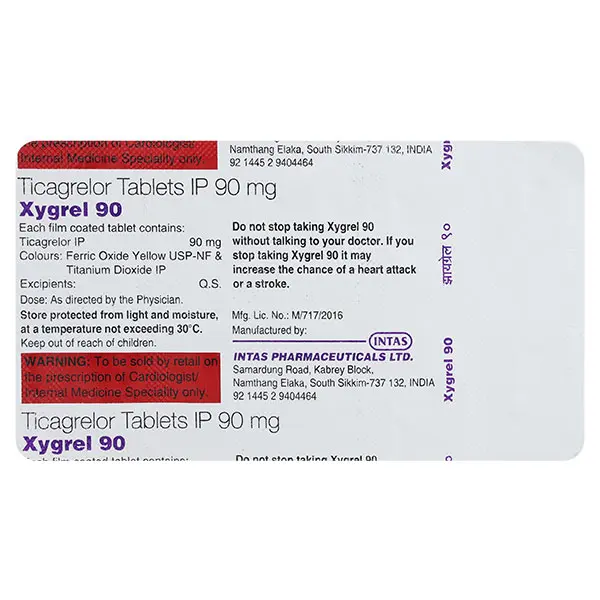 Xygrel 90mg Tablet 10s