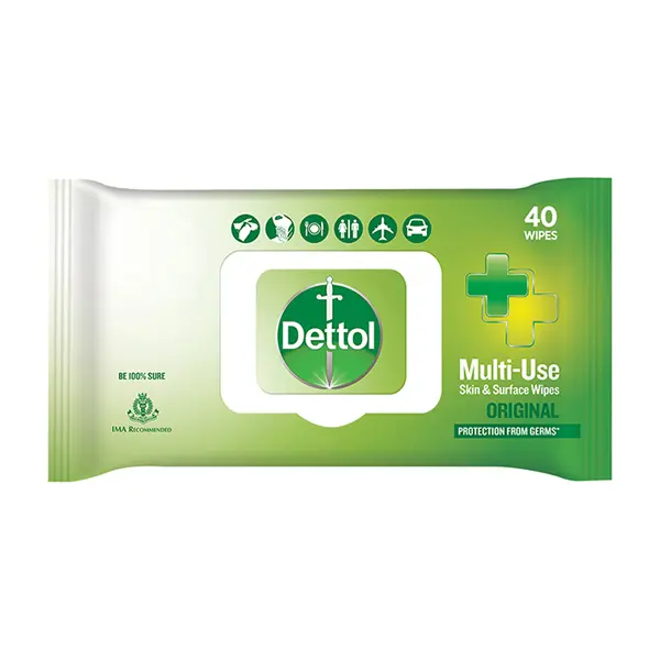 Dettol Multi Use Skin & Surface Wipes Original 40s