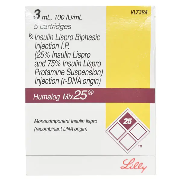 Humalog Mix 25 Cartridge 3ml