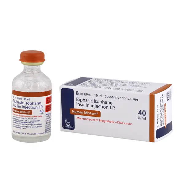 Human Mixtard Injection 40iu 10ml