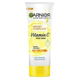 Garnier Bright Complete Brightening Face Wash Lemon Essence 100g