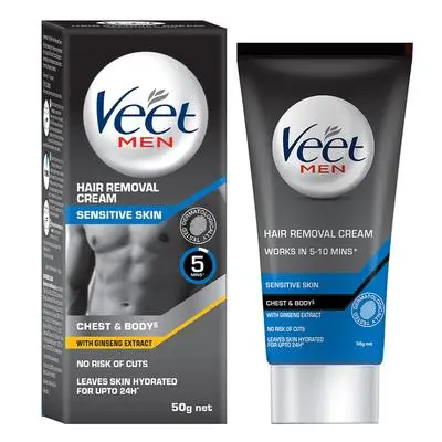 Veet Hair Removal Cream For Men Sensitive Skin - 50 Gm
