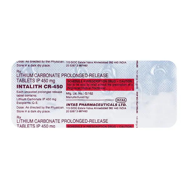 Intalith CR 450mg Tablet 10s