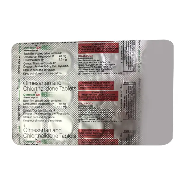 Olmesar CH 40mg Tablet 15s
