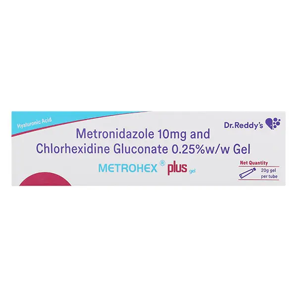 Metrohex Plus Gel Metronidazole 10mg & Chlorhexidine Gluconate 0.025%