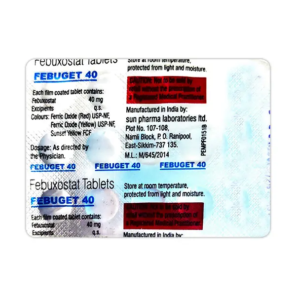 Febuget 40mg Tablet