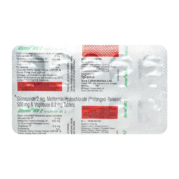 Glyree MV 2mg Tablet 10s