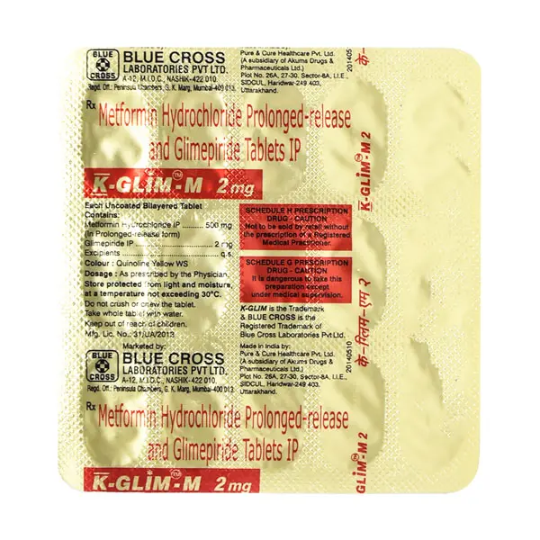K Glim M 2mg Tablet 15s