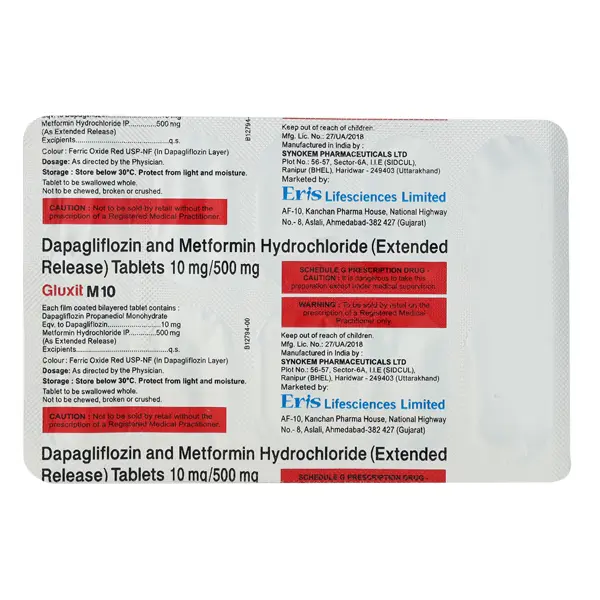 Gluxit M 10mg Tablet 10s