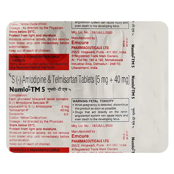 Numlo TM 5mg Tablet 15s
