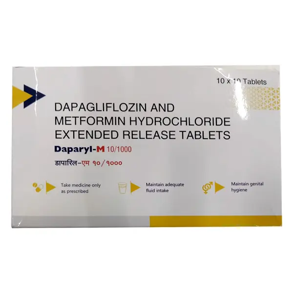 Daparyl M 10/1000mg Tablet 10s