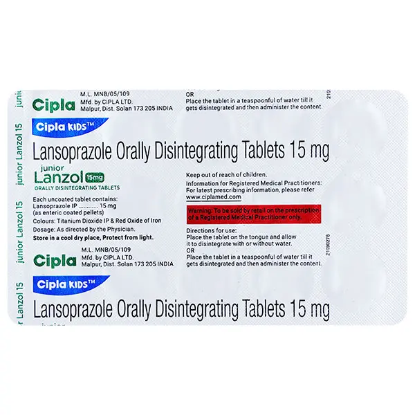 Junior Lanzol 15mg Capsule