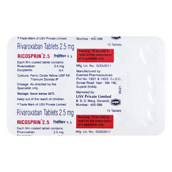 Ricosprin 2.5mg Tablet 15s