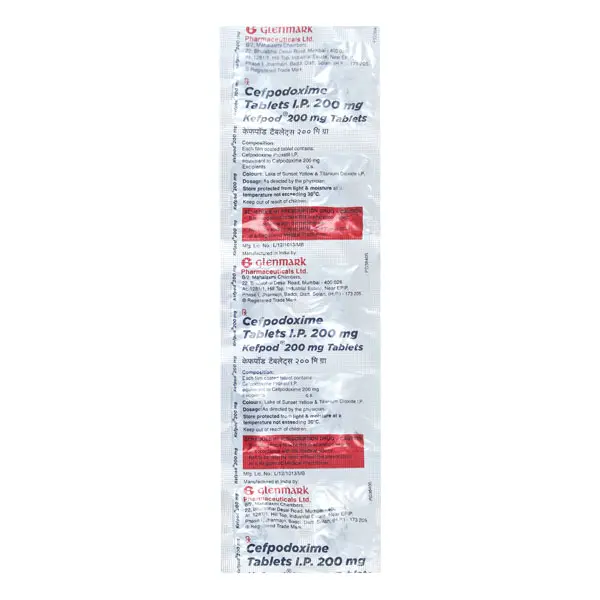 Kefpod 200mg Tablet 10s