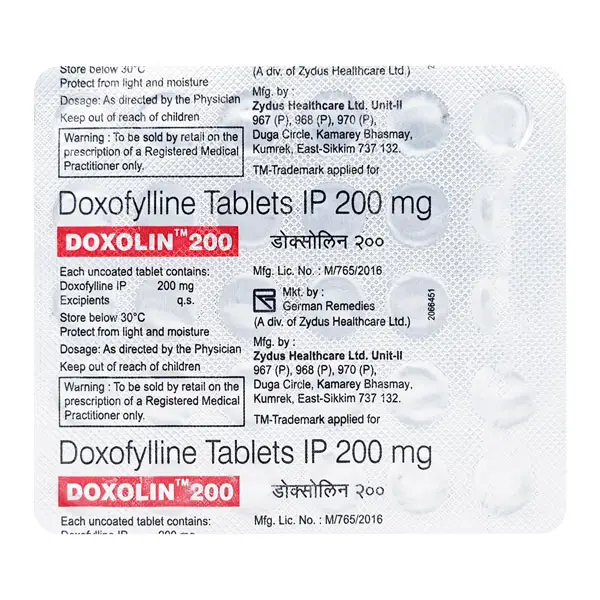 Doxolin 200mg Tablet 30s