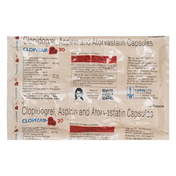 Clopitab CV Gold 20mg Capsule 10s