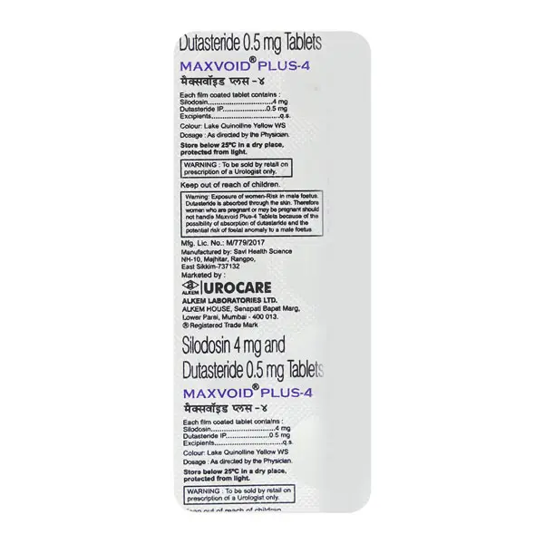 Maxvoid Plus 4mg Tablet 10s