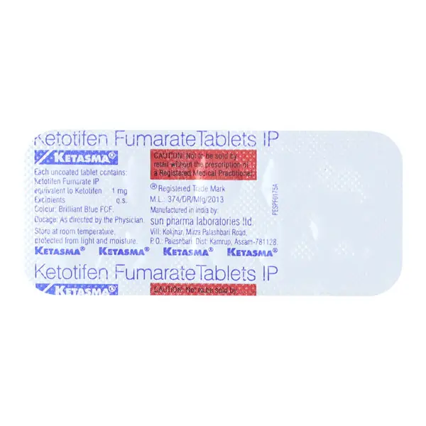 Ketasma 1mg Tablet 10s