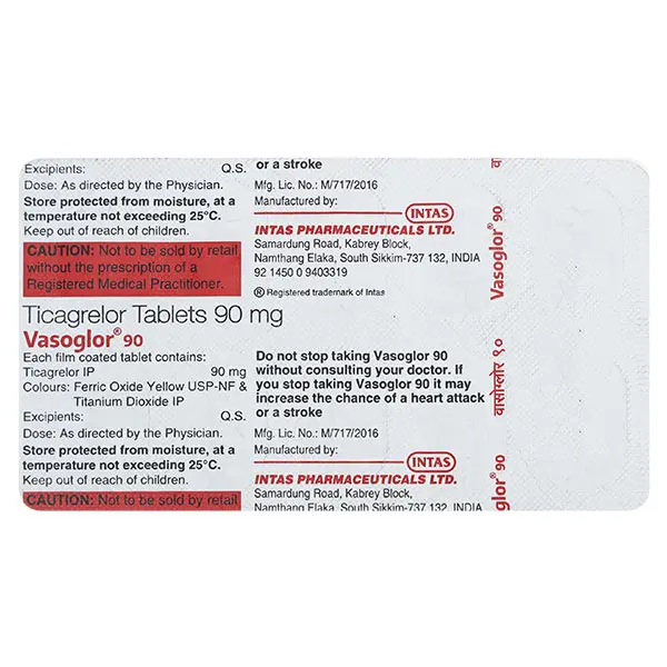 Vasoglor 90mg Tablet