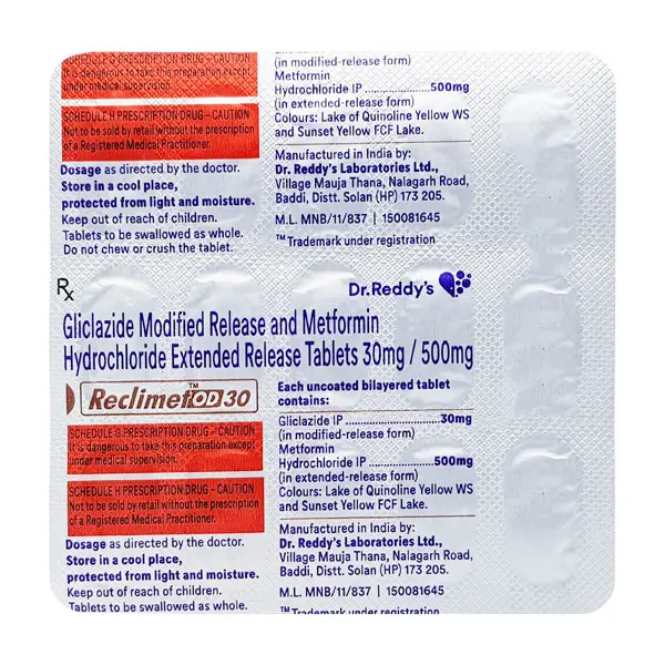 Reclimet OD 30mg Tablet 15s