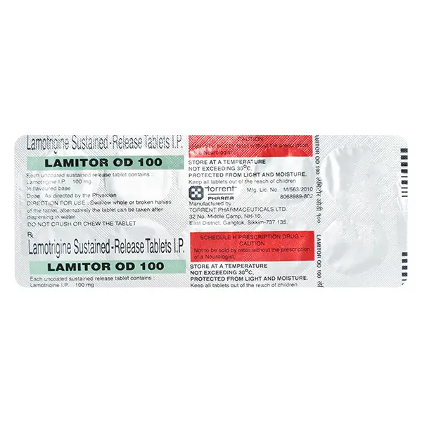 Lamitor OD 100mg Tablet 10s