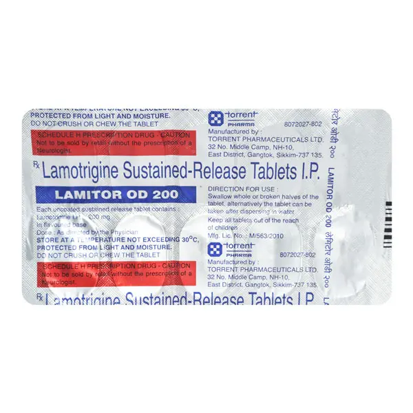 Lamitor OD 200mg Tablet 10s