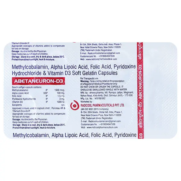 Abetaneuron D3 Capsule 10s