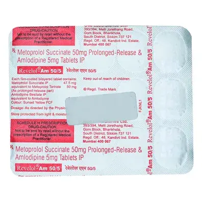 Revelol AM 50/5mg Tablet 15s