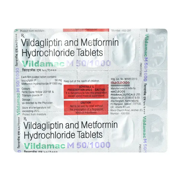 Vildamac M 50/1000mg Tablet 15s