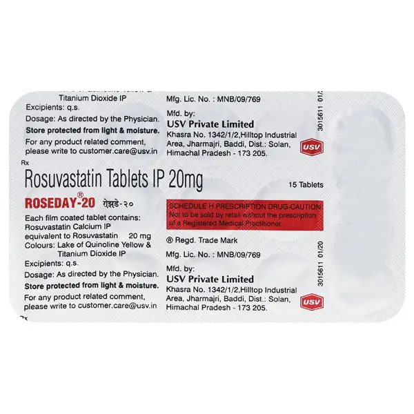 Roseday 20mg Tablet