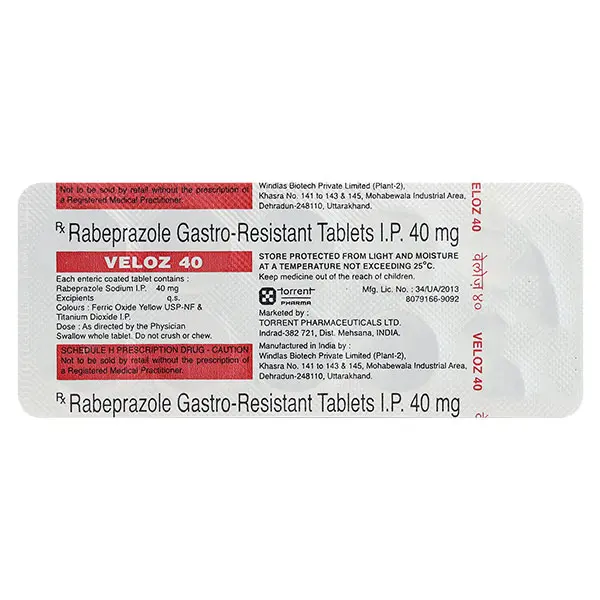 Veloz 40mg Tablet 10s