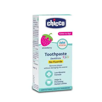 Chicco Strawberry Kids Toothpaste (Free Toothbrush) - 50 Gm.